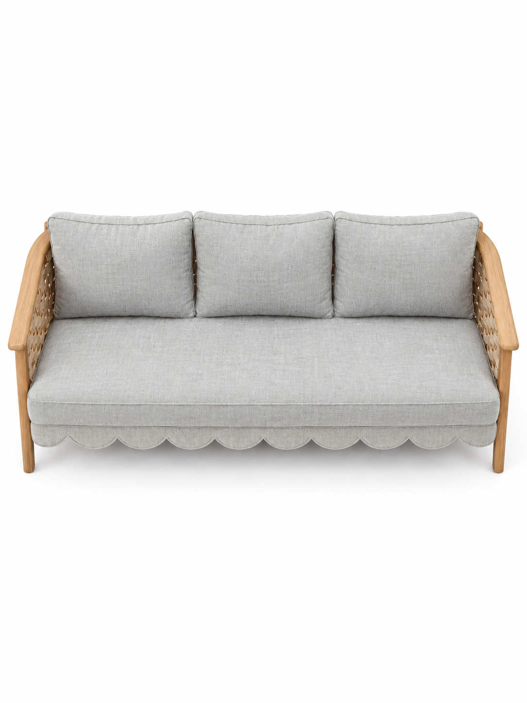 The Erica Outdoor Sofa — Luxury Teak Wood Lounge Sofa