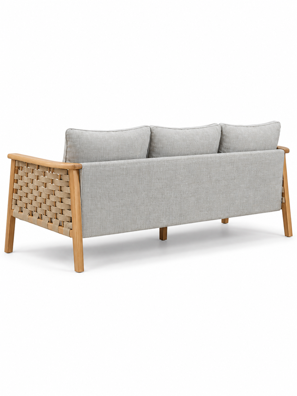 The Erica Outdoor Sofa — Luxury Teak Wood Lounge Sofa