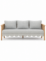 The Erica Outdoor Sofa — Luxury Teak Wood Lounge Sofa