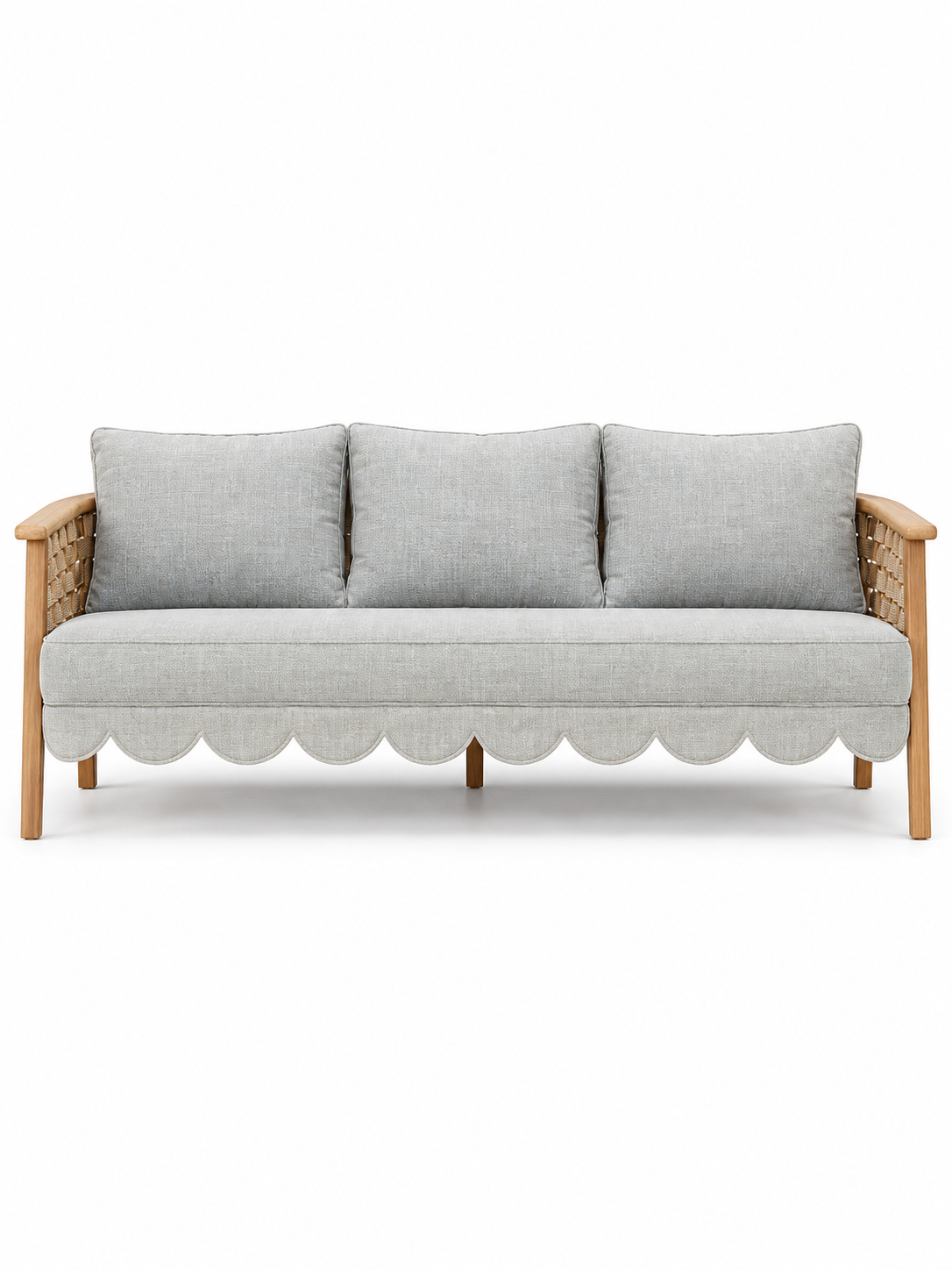 The Erica Outdoor Sofa — Luxury Teak Wood Lounge Sofa