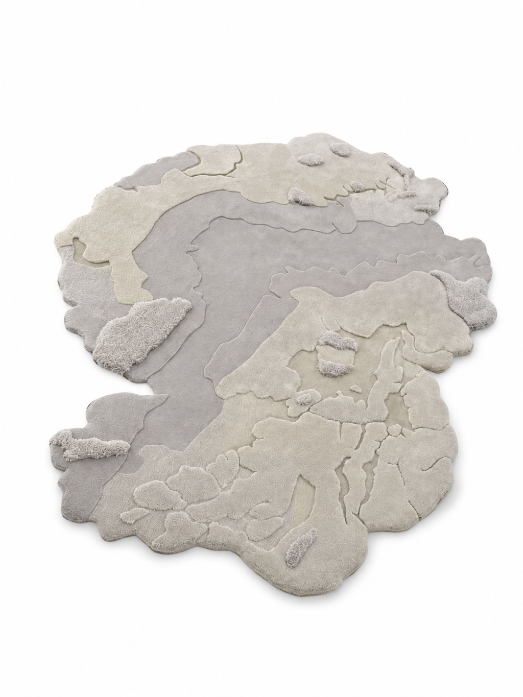 The Luma Terrain Rug — Luxury Organic Sculpted Hand-Tufted Area Rug
