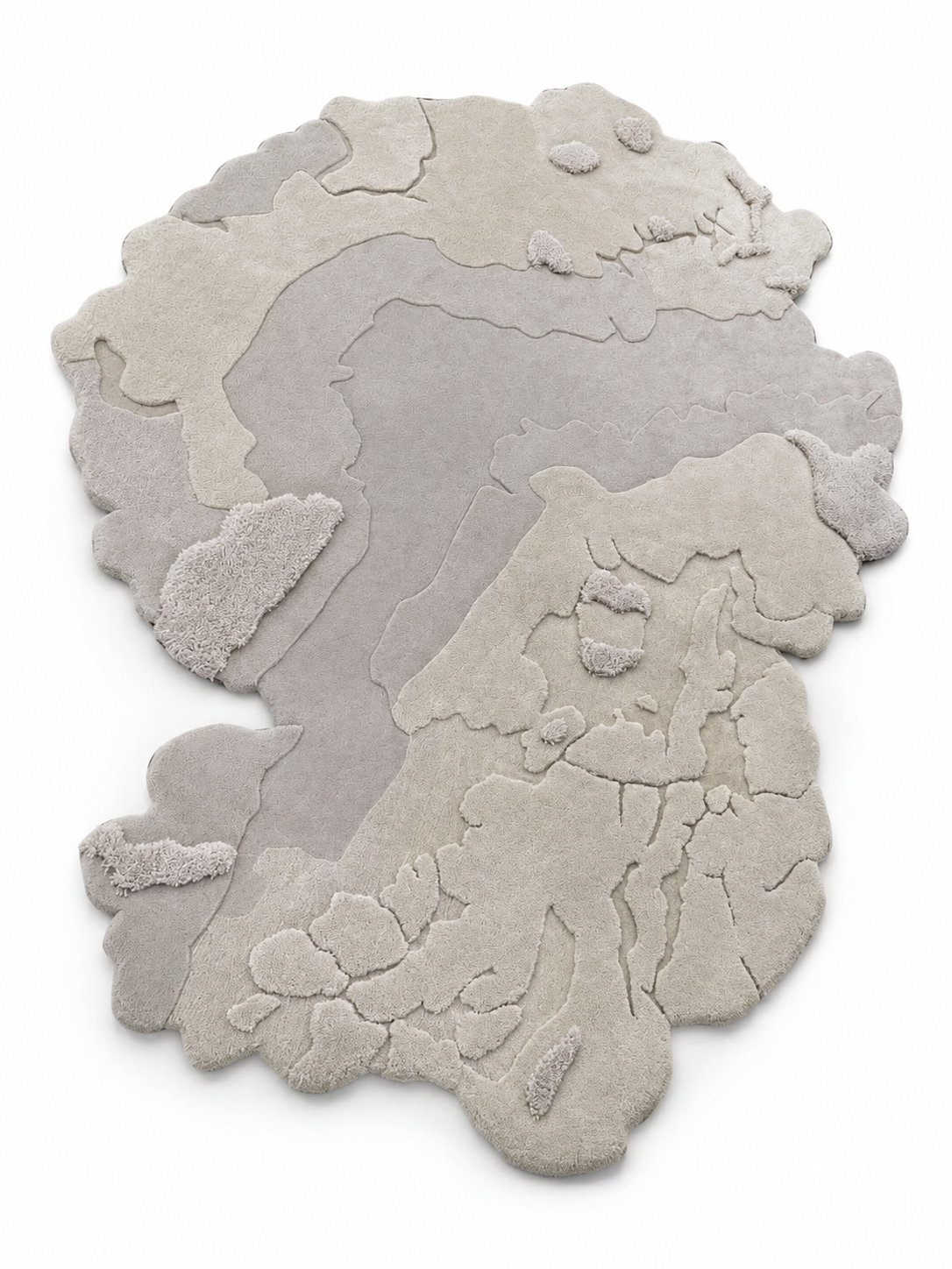 The Luma Terrain Rug — Luxury Organic Sculpted Hand-Tufted Area Rug