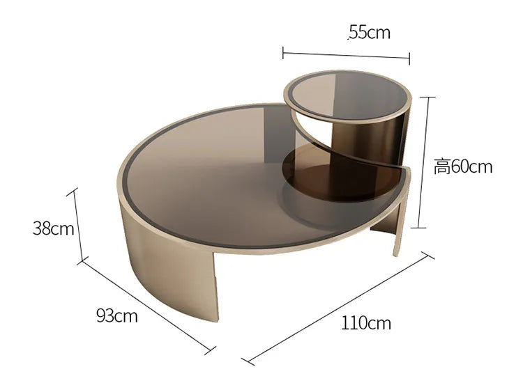 Ryma Modern Trendy Nesting Coffee Table