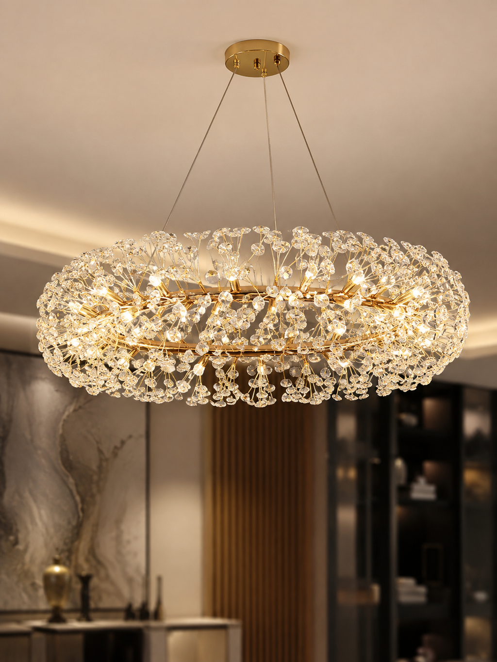 The Dandelia Chandelier — Luxury Crystal Dandelion LED Chandelier