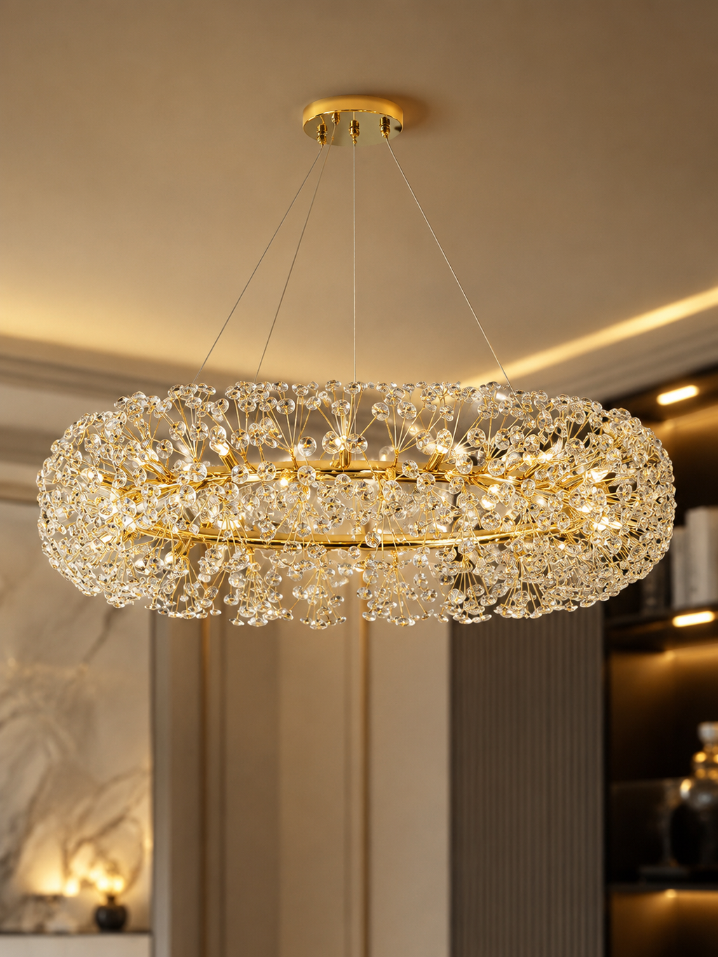 The Dandelia Chandelier — Luxury Crystal Dandelion LED Chandelier