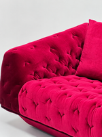 The Fuchsia Regent Sofa — Luxury Tufted Velvet 3 Seater Sofa