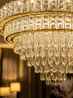 The Haverelle Halo — Luxury Crystal Tiered Chandelier