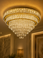 The Haverelle Halo — Luxury Crystal Tiered Chandelier