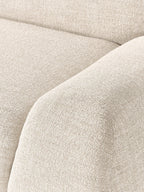 The Dune Corner Sofa — Low-Profile Curves, White Bouclé Upholstery