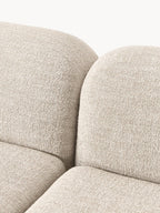 The Dune Corner Sofa — Low-Profile Curves, White Bouclé Upholstery
