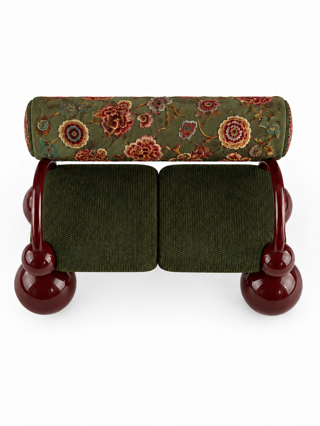 The Gulnaar Sofa — Luxury Teak Wood 2 Seater Sofa