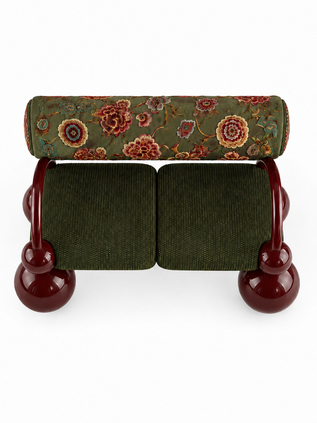 The Gulnaar Sofa — Luxury Teak Wood 2 Seater Sofa