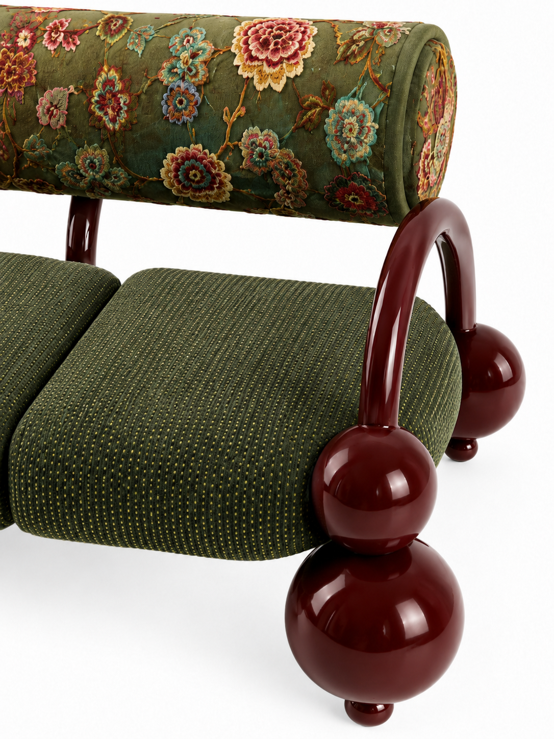 The Gulnaar Sofa — Luxury Teak Wood 2 Seater Sofa