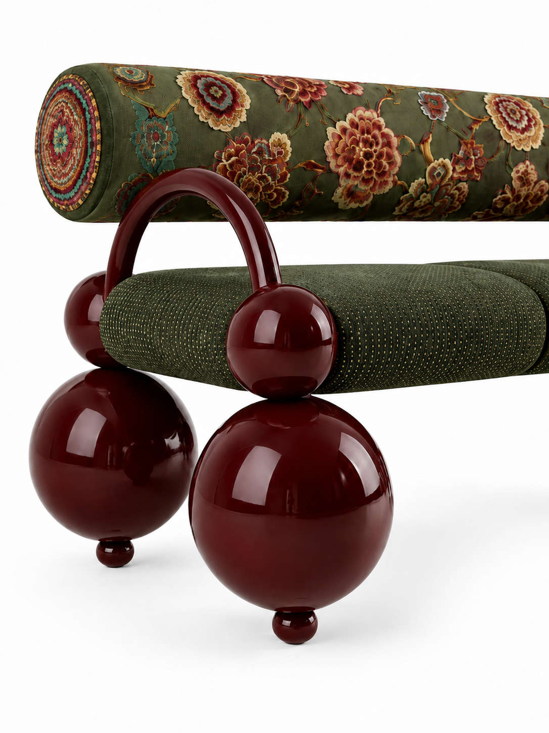 The Gulnaar Sofa — Luxury Teak Wood 2 Seater Sofa
