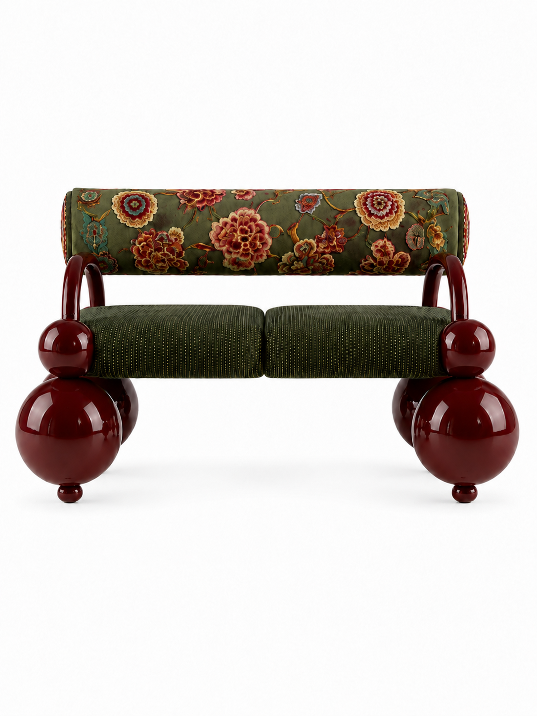 The Gulnaar Sofa — Luxury Teak Wood 2 Seater Sofa