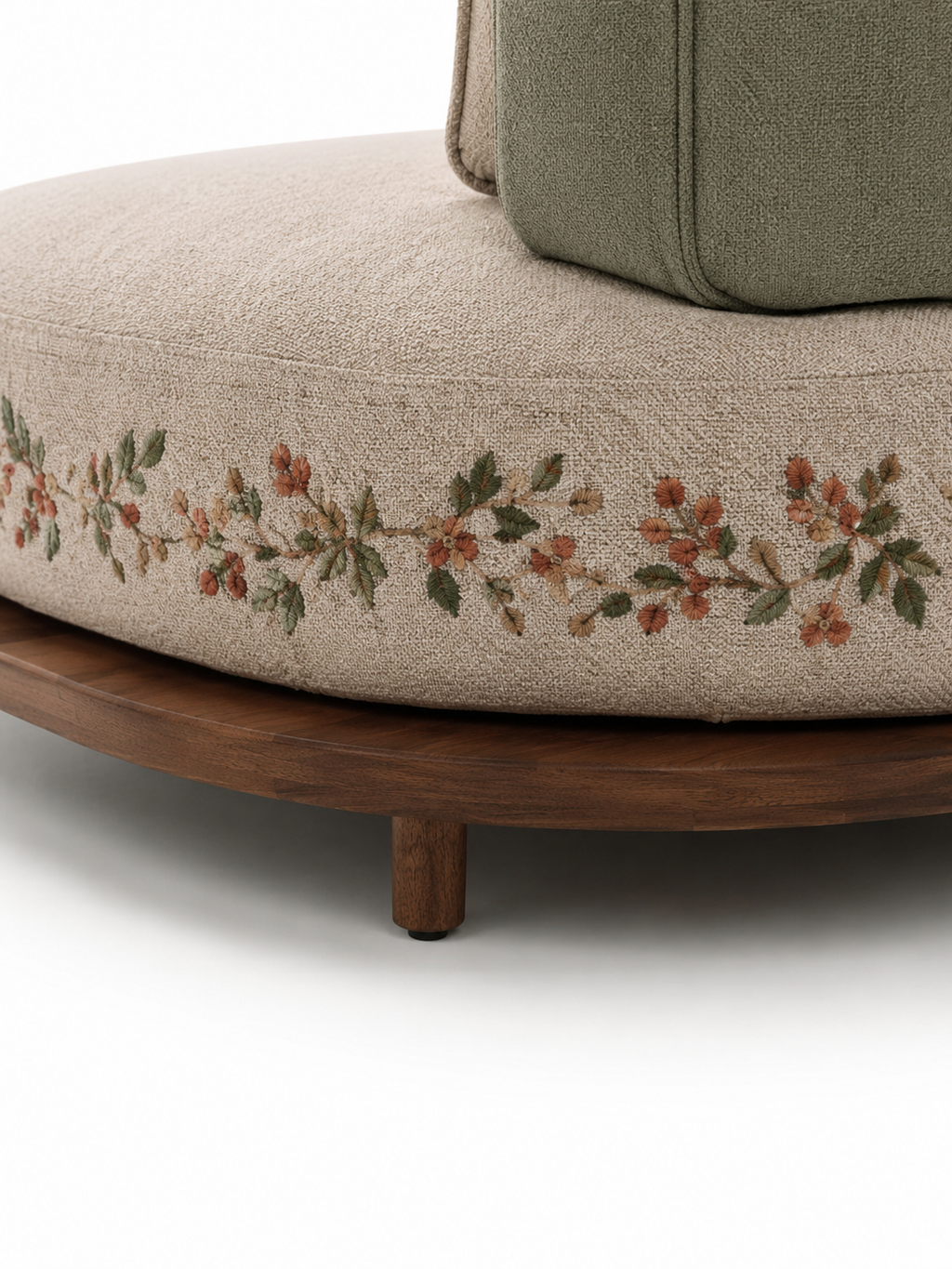 The Florenza Sofa Set — Luxury Modular Solid Teak Wood Living Room Sofa