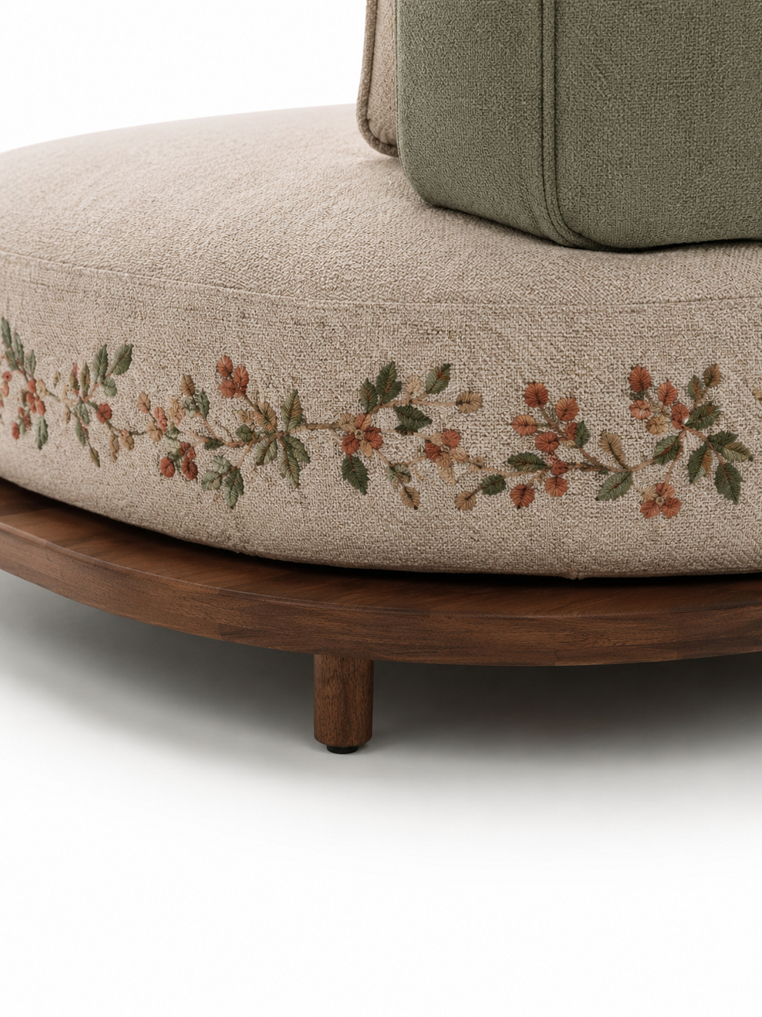 The Florenza Sofa Set — Luxury Modular Solid Teak Wood Living Room Sofa