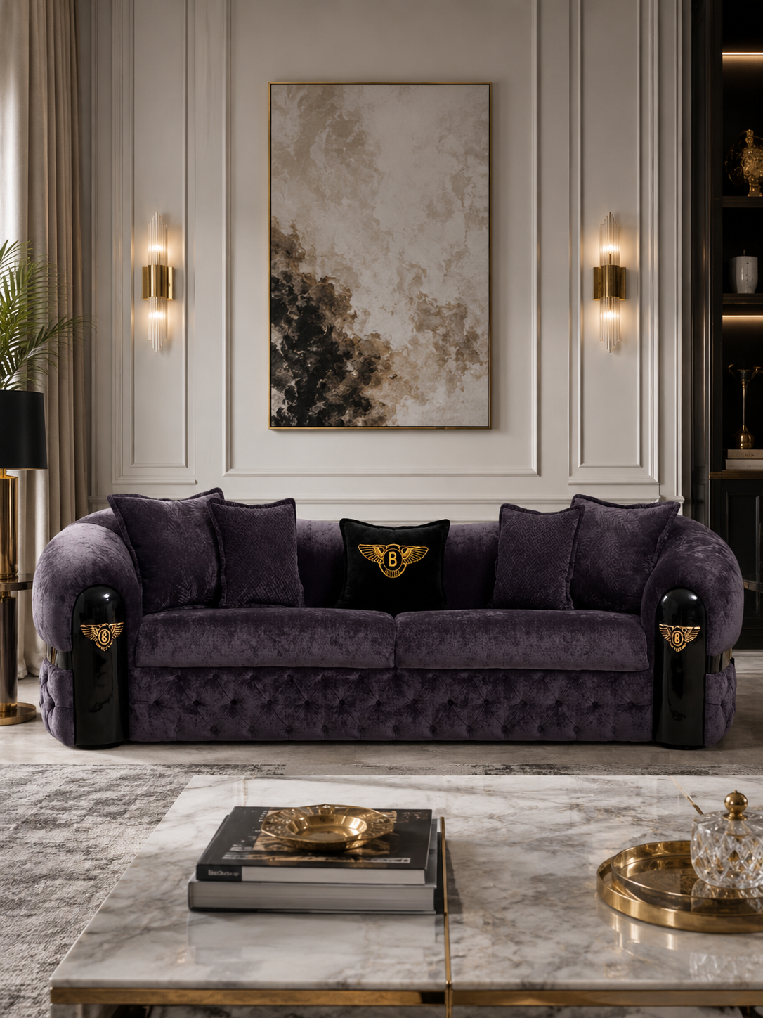 Sassy Contemporary Bentley Chesterfield Sofa