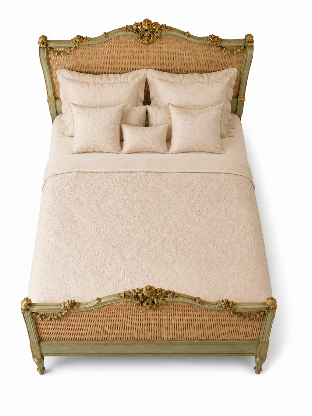 The Verdelisse Bed — Luxury Heritage Cane Bed