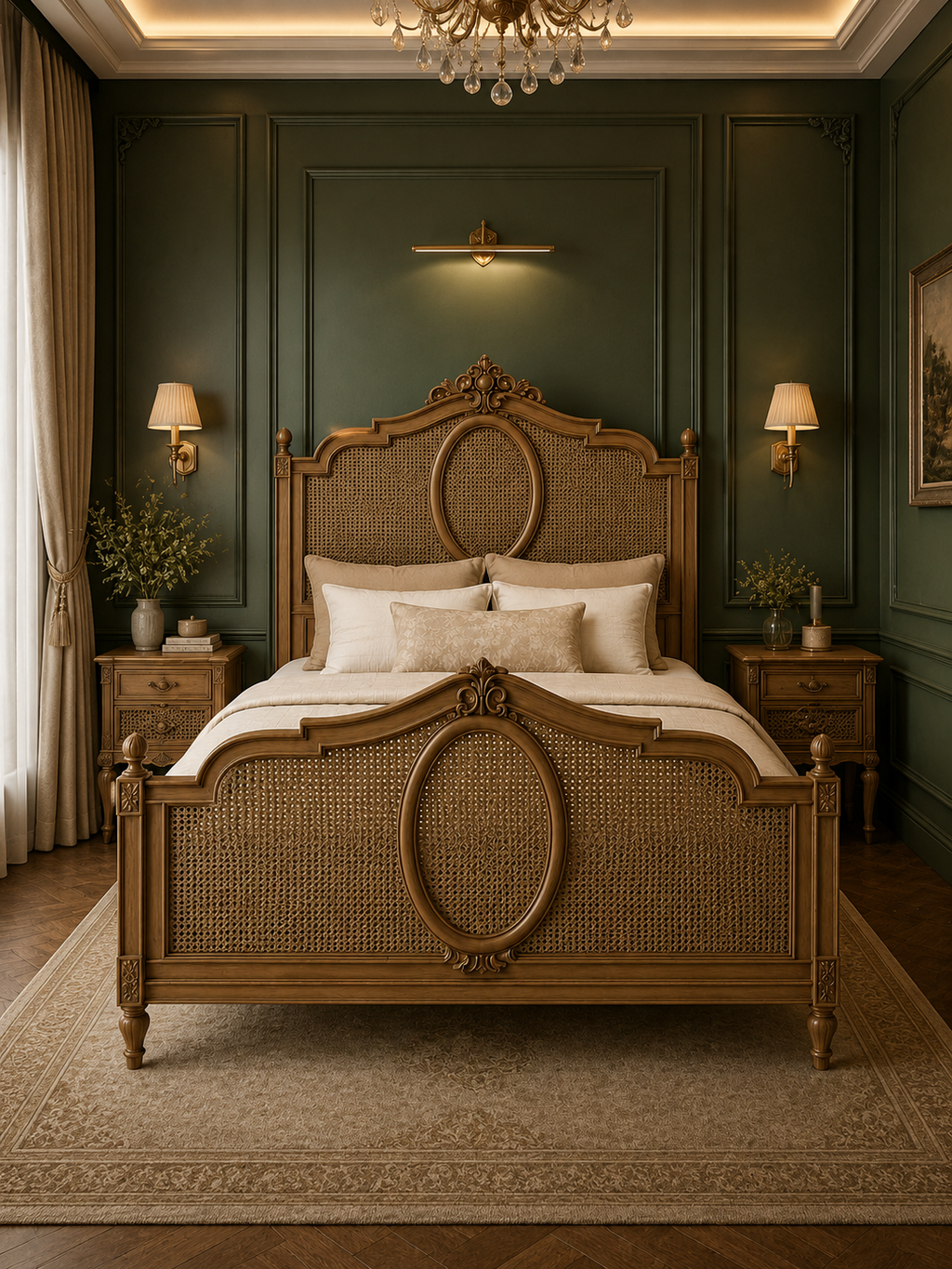 The Elan Bed — Luxury Heritage Cane Bed