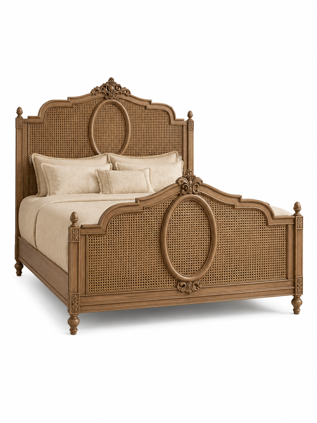 The Elan Bed — Luxury Heritage Cane Bed