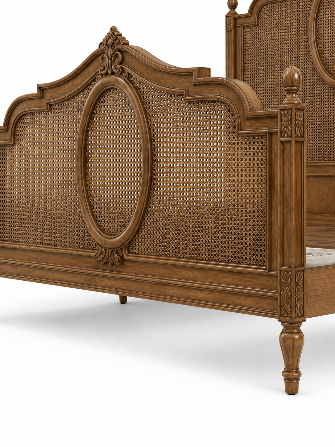 The Elan Bed — Luxury Heritage Cane Bed