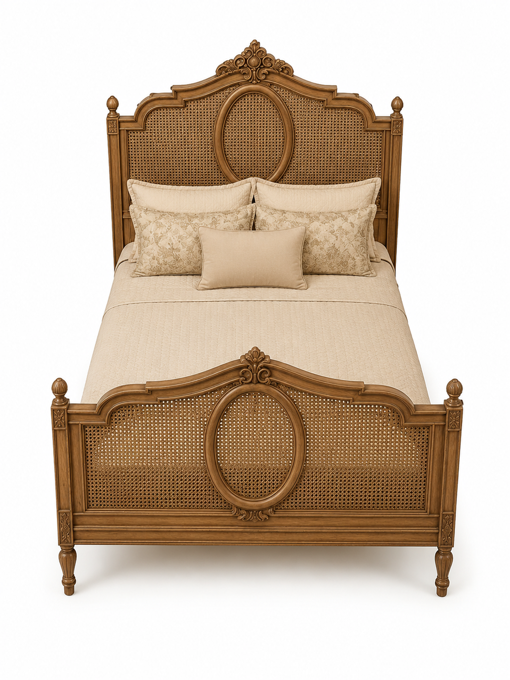 The Elan Bed — Luxury Heritage Cane Bed