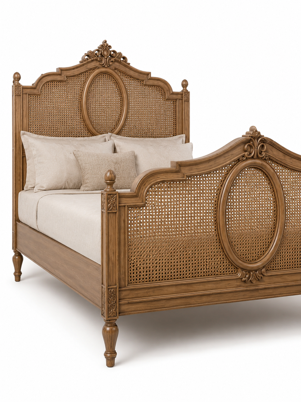 The Elan Bed — Luxury Heritage Cane Bed