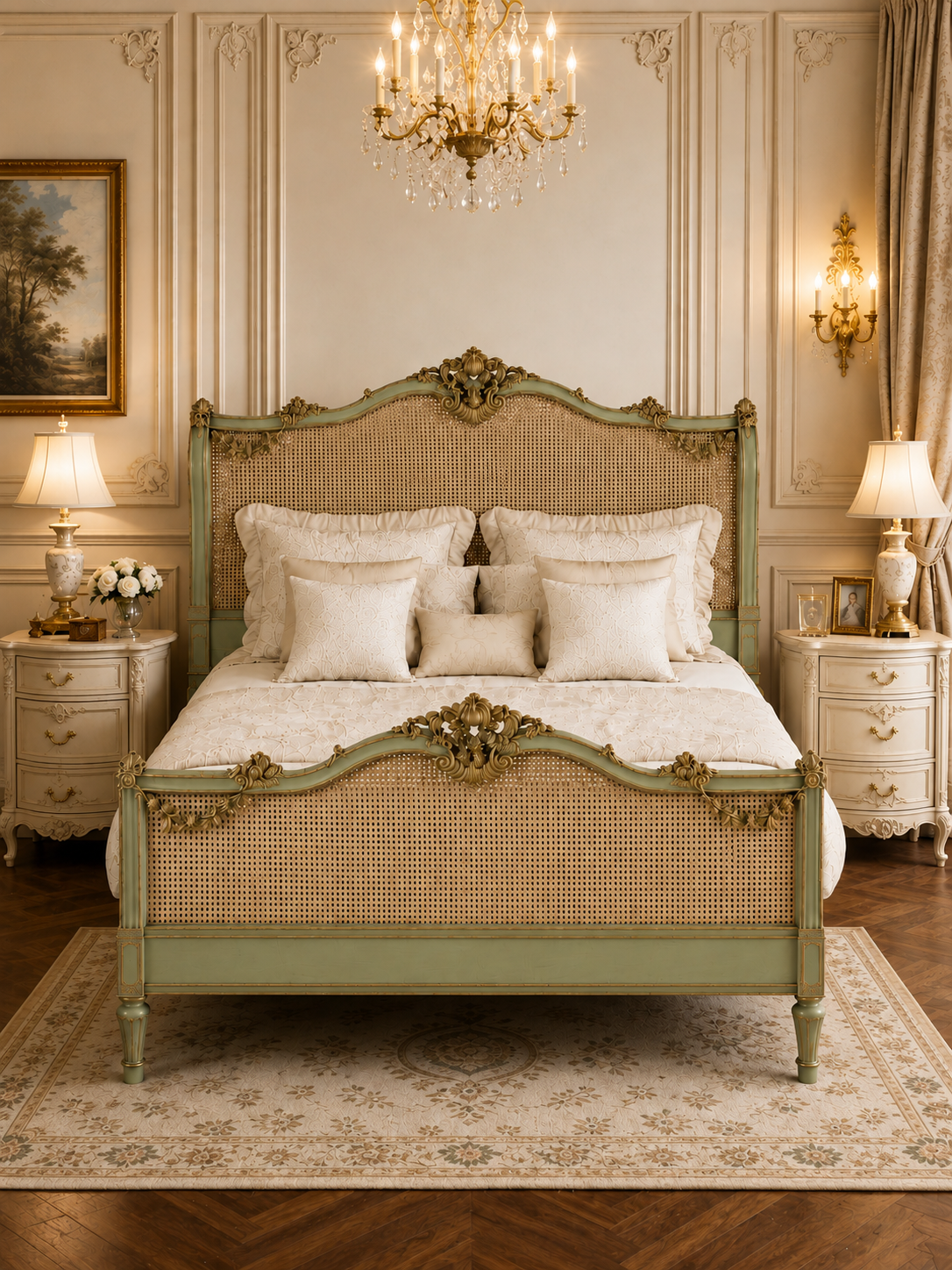 The Verdelisse Bed — Luxury Heritage Cane Bed