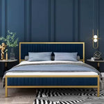 Splendid Modern Metal Velvet Bed