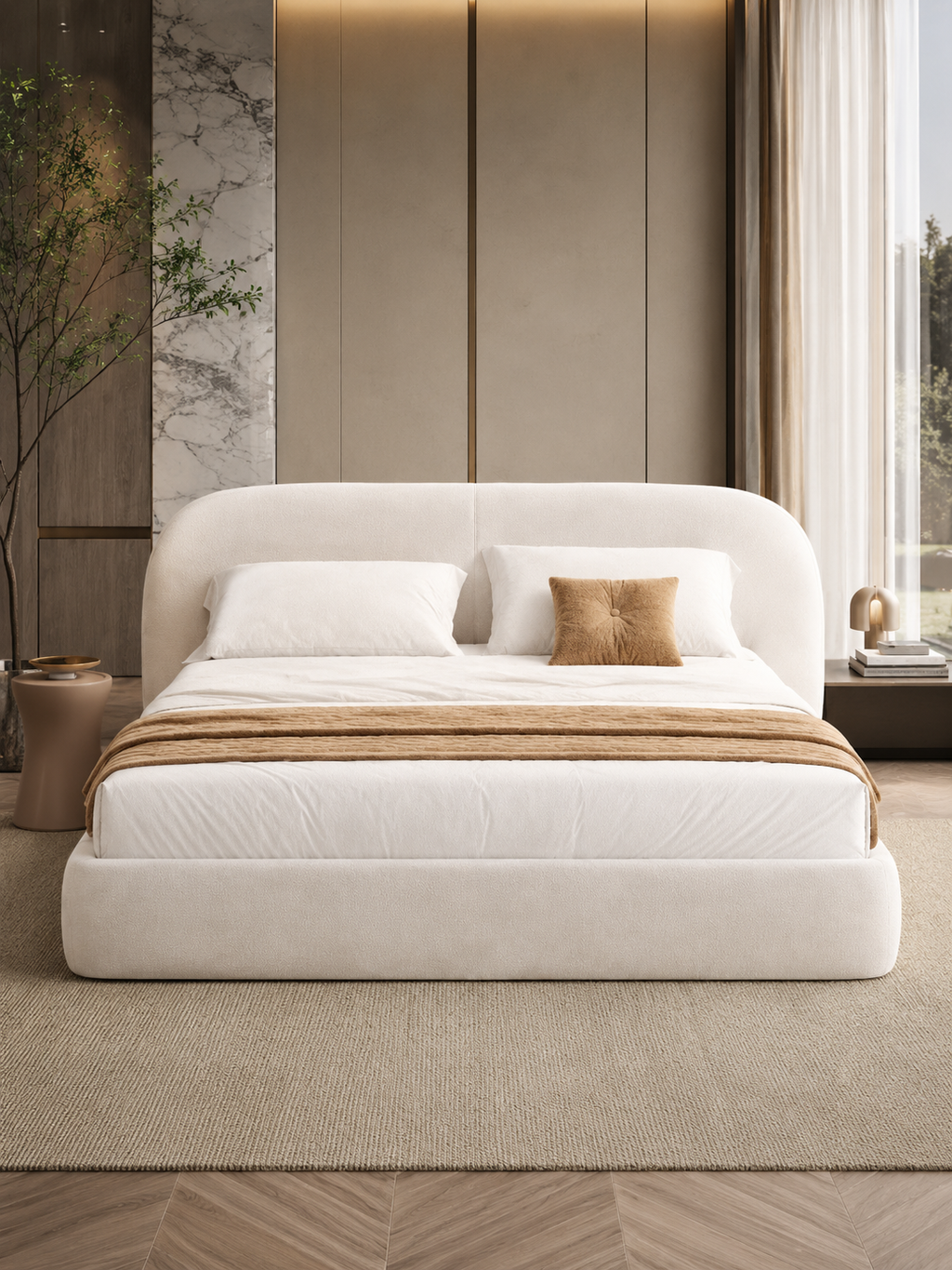 Calma Modern Upholstered Bed
