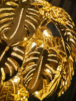 The Jivara Bloom — Luxury Gold Botanical Leaf Chandelier