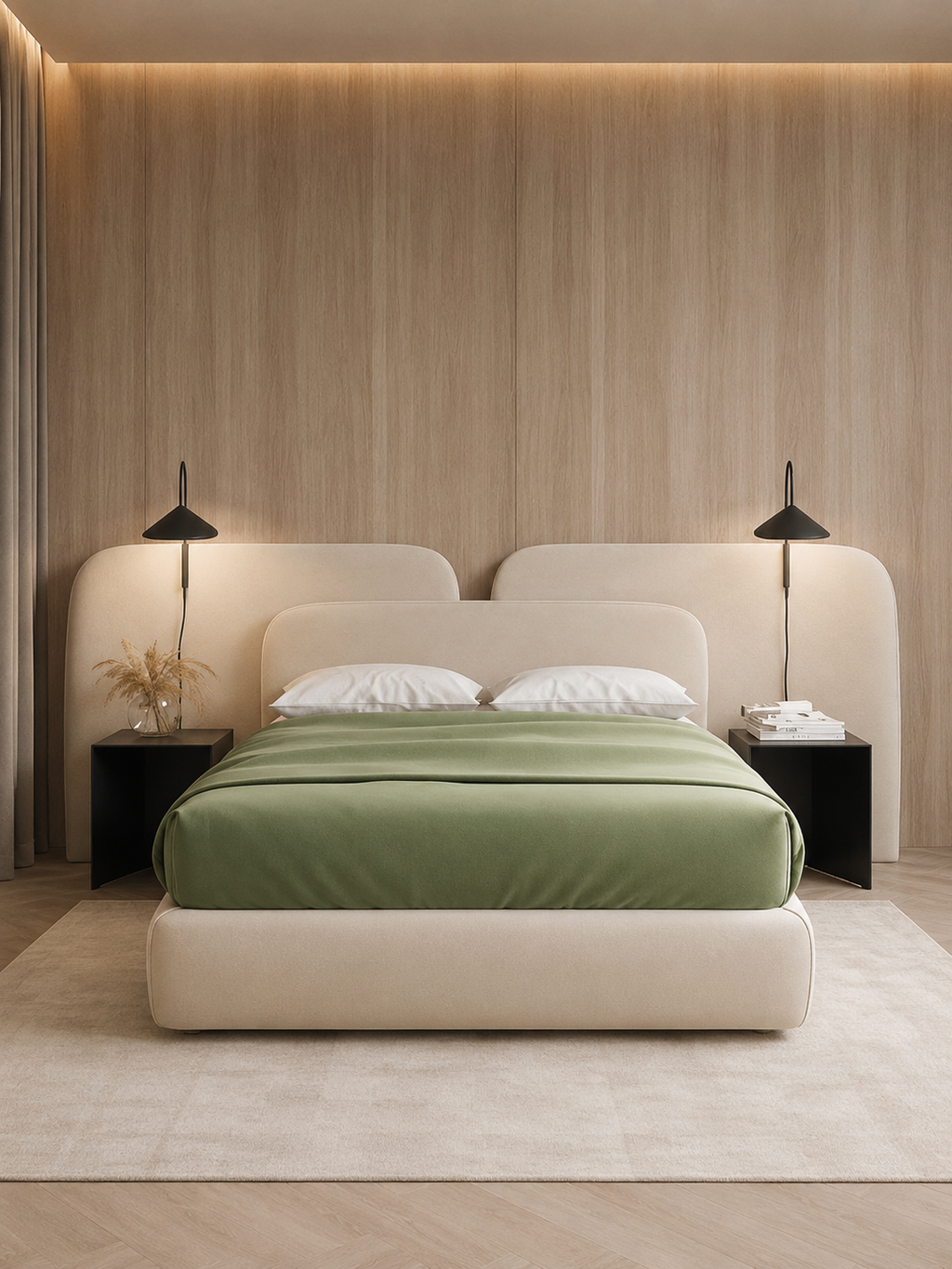 Urbis Luxury Upholstered Soft Panel Bed