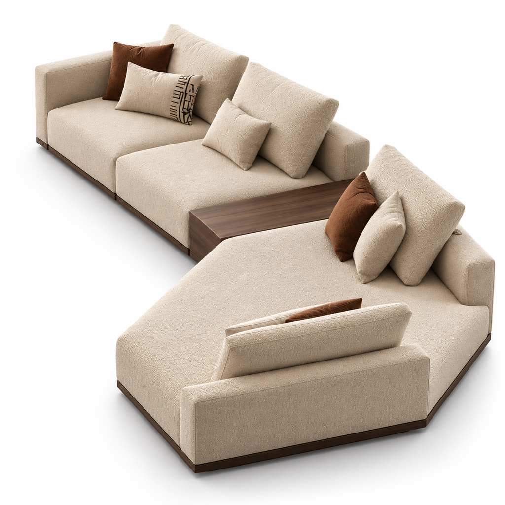 The Avix Sofa — Luxury Modern L-Shaped Lounger Sofa