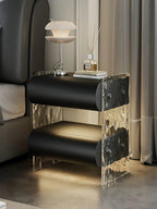 The Lucentra Side Table — Modern Open-Shelf Nightstand with Ambient Lighting