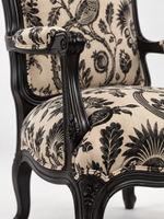 The Virelle Accent Chair — Luxury Carved Solid Wood Statement Chair