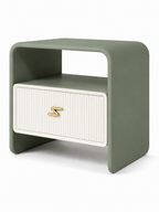 The Verdanza Bedside Table — Modern Nightstand with Drawer Storage, Open Shelf & Minimalist Bedroom Furniture