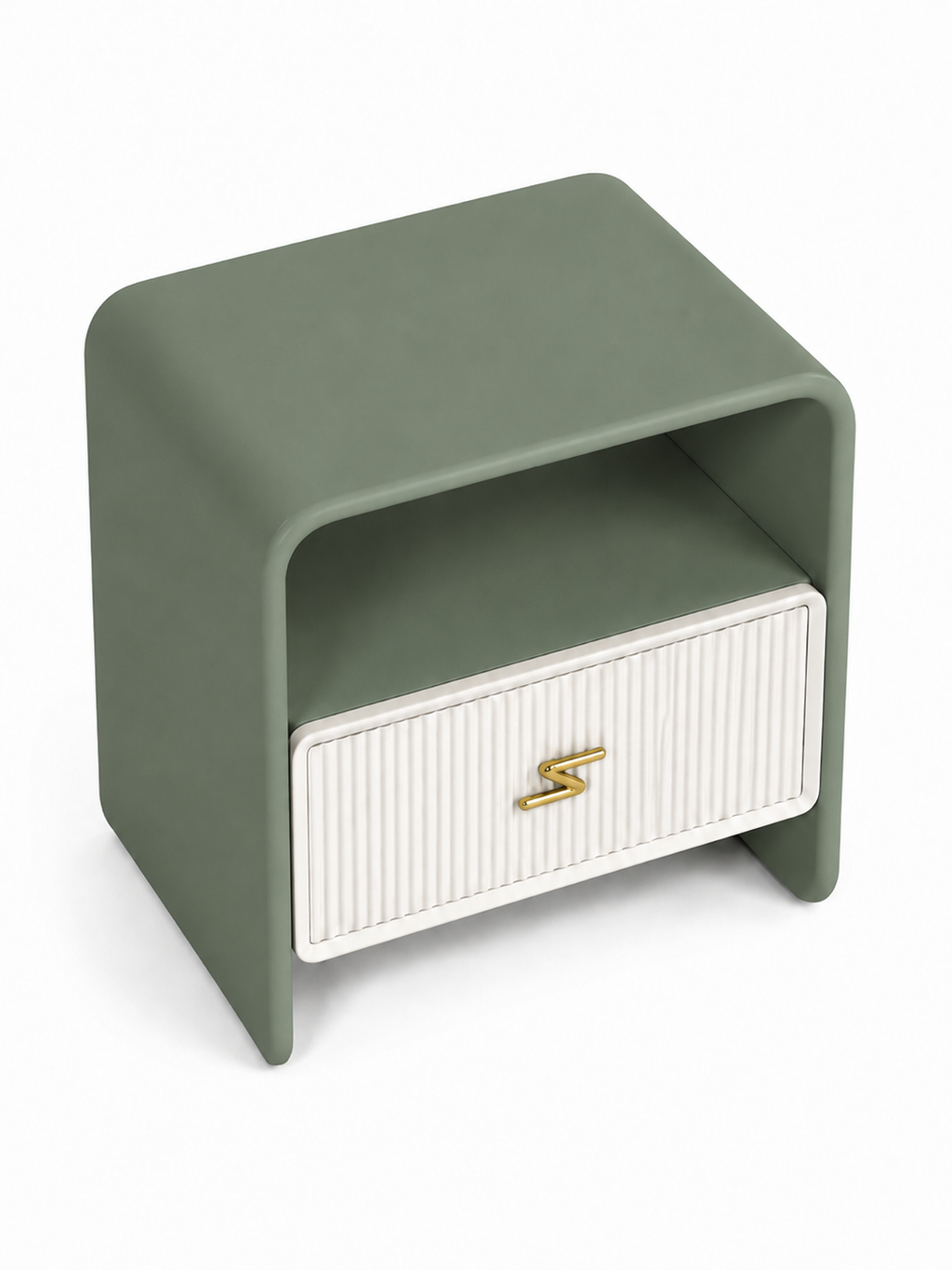 The Verdanza Bedside Table — Modern Nightstand with Drawer Storage, Open Shelf & Minimalist Bedroom Furniture