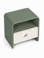 The Verdanza Bedside Table — Modern Nightstand with Drawer Storage, Open Shelf & Minimalist Bedroom Furniture