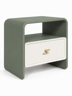 The Verdanza Bedside Table — Modern Nightstand with Drawer Storage, Open Shelf & Minimalist Bedroom Furniture