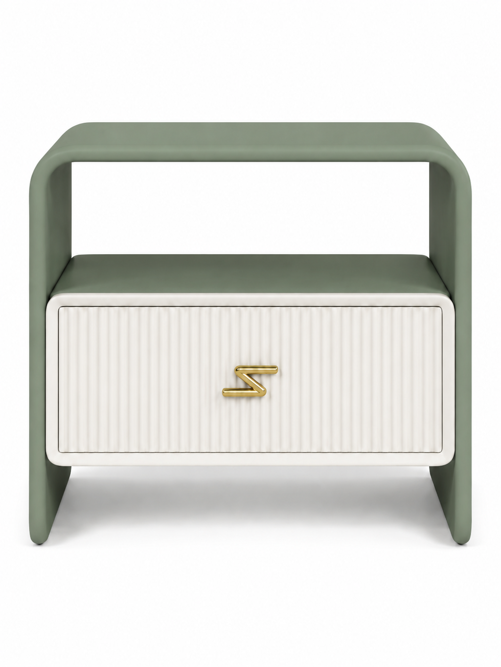 The Verdanza Bedside Table — Modern Nightstand with Drawer Storage, Open Shelf & Minimalist Bedroom Furniture