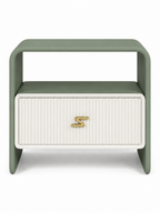 The Verdanza Bedside Table — Modern Nightstand with Drawer Storage, Open Shelf & Minimalist Bedroom Furniture