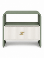 The Verdanza Bedside Table — Modern Nightstand with Drawer Storage, Open Shelf & Minimalist Bedroom Furniture