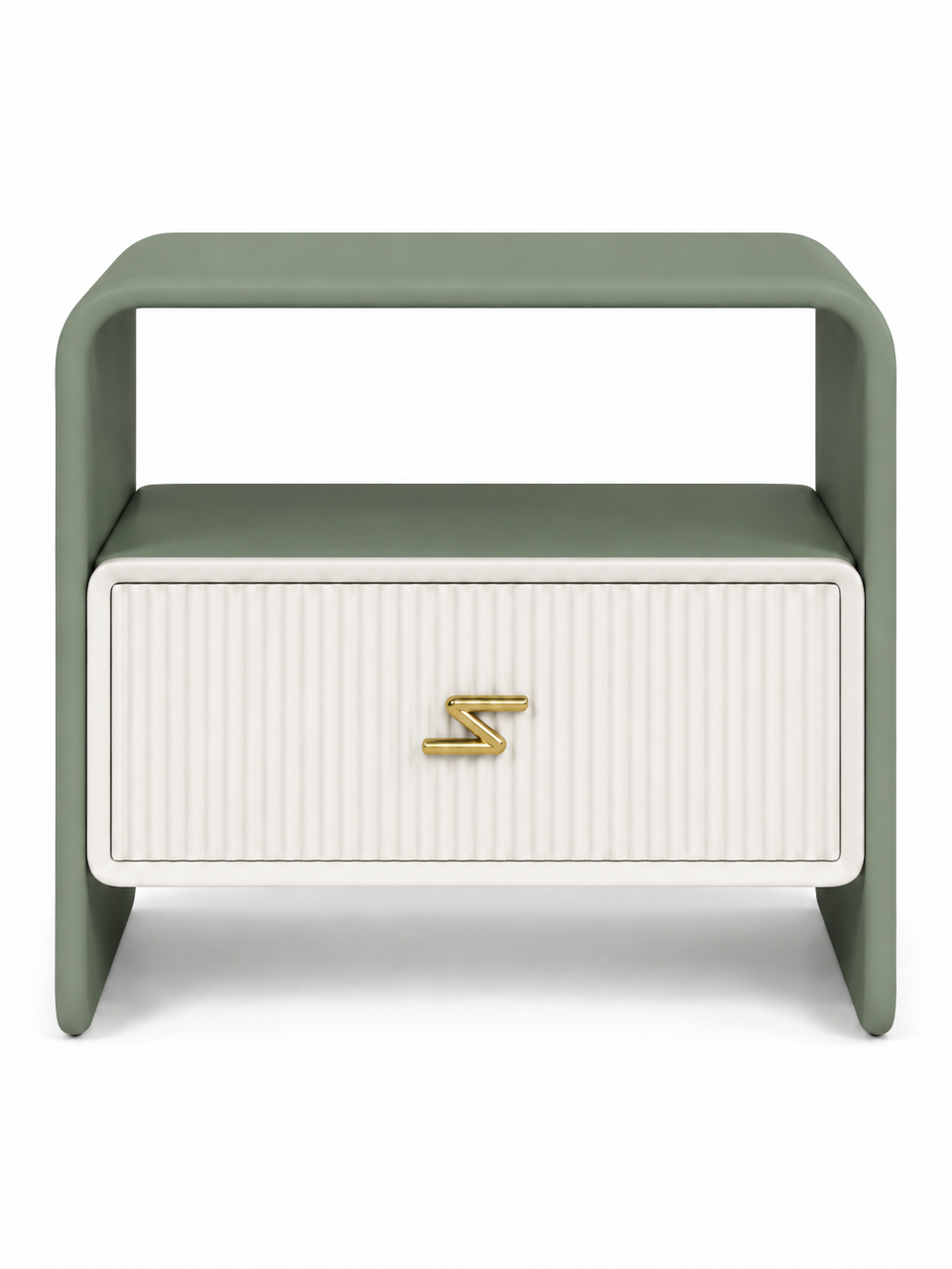 The Verdanza Bedside Table — Modern Nightstand with Drawer Storage, Open Shelf & Minimalist Bedroom Furniture