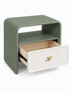 The Verdanza Bedside Table — Modern Nightstand with Drawer Storage, Open Shelf & Minimalist Bedroom Furniture