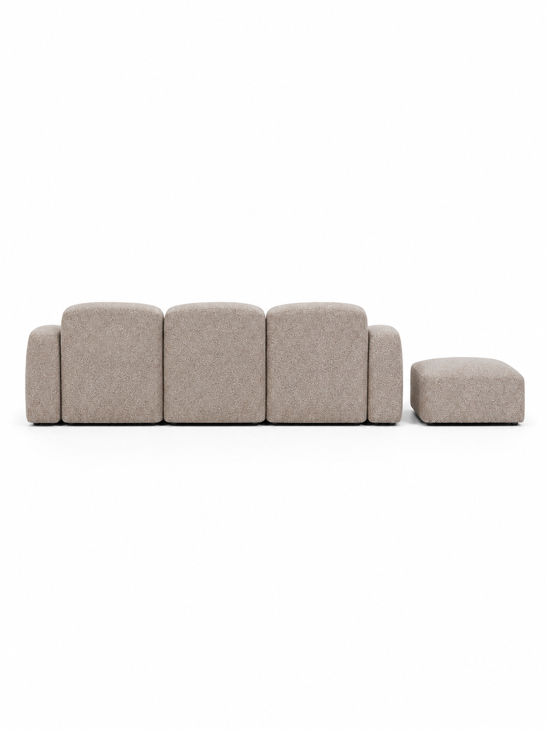 The Modena Sofa — Luxury Modular Bouclé 3 Seater Sofa with Ottoman
