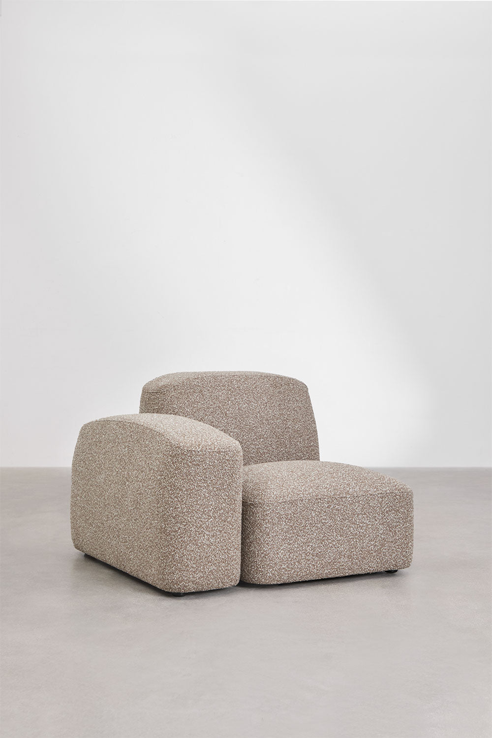 The Modena Sofa — Luxury Modular Bouclé 3 Seater Sofa with Ottoman