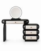 The Obsidian Dressing Table — Luxury Modern Makeup Vanity