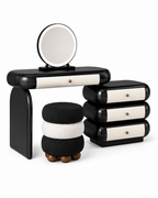 The Obsidian Dressing Table — Luxury Modern Makeup Vanity