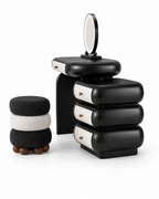 The Obsidian Dressing Table — Luxury Modern Makeup Vanity